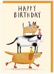 Karnet 203 Urodziny Psy