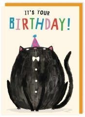 Karnet 289 Urodziny Ekstrawagancki kot