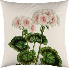 Poszewka na poduszkę 50x50cm - Biała pelargonia