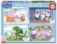 Puzzle 20 + 40 + 60 + 80 Świnka Peppa