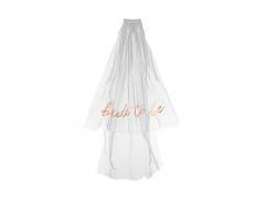 Welon z napisem Bride to be biały 63cm