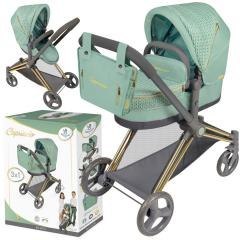 Wózke dla lalek funkcyjny 3w1 Capriccio