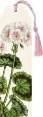 Zakładka 161 ze wstążką Biała pelargonia