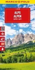 Mapa drogowa Alpy 1:650 000