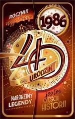 Kartka okolicznościowa Urodziny 40