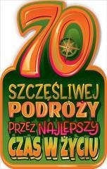 Kartka okolicznościowa Urodziny 70