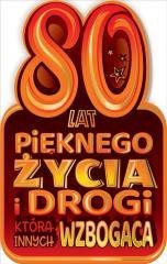 Kartka okolicznościowa Urodziny 80