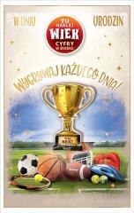 Kartka okolicznościowa Urodziny (wymienne cyfry)