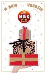 Kartka okolicznościowa Urodziny (wymienne cyfry)