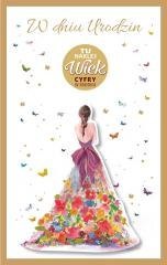 Kartka okolicznościowa Urodziny (wymienne cyfry)