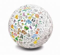 Piłka balonowa do kolorowania xxl zwierzątka