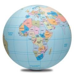 Piłka balonowa globus państwa świata eng