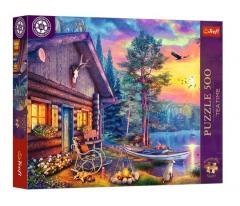 Puzzle 500 Przystań o zachodzie słońca TREFL