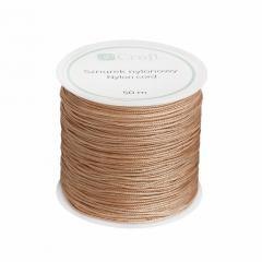 Sznurek nulonowy 0,8mm 50m Soft Carmel