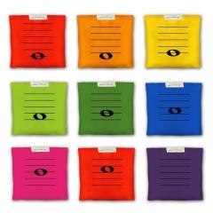 Woreczki gimnastyczne zestaw nutki na pięciolinii