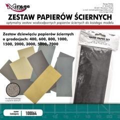 Zestaw papierów ściernych 9szt