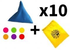 Zestaw woreczek gimnastyczny szkolny + worek 10szt