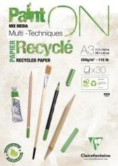 Blok A3 papier z recyklingu 250g 30ark