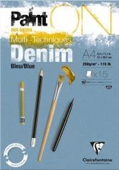 Blok A4 dżinsowy 250g 15ark