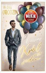 Kartka okolicznościowa Urodziny (wymienne cyfry)