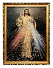 Obraz Haftowany Jezus Miłosierny 42x32cm