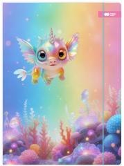 Teczka A4+ z gumką Aqua Cuties Candy HAPPY COLOR