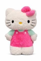 Hello Kitty Fluffy Plusz Jasny Róż 40cm