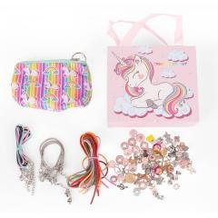 Zestaw do robienia bransoletek Jednorożec 170el