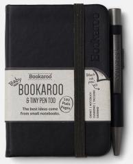 Bookaroo Notatnik A7 z długopisem - czarny