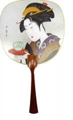 Karnet TUL-1024 Wachlarz Kobieta z filiżanką