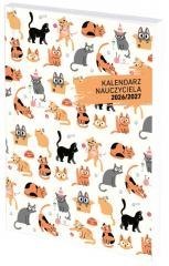 Kalendarz nauczyciela 2026/27 B5 tyg. PCV Koty