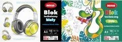 Blok techniczny biały A3/10K mix