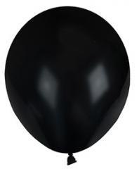 Balony pastelowe jednokolorowe czarne 10szt