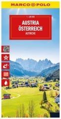 Mapa drogowa Austria 1:400 000