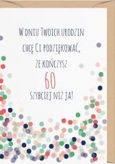 Karnet Urodziny 60