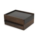 Organizer na biżuterię, kosmetyki STOWIT umbra - BOX/STOWIT/JEWELRY/BLACK/WALNUT