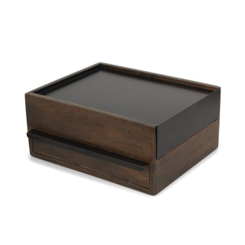 Organizer na biżuterię, kosmetyki STOWIT umbra - BOX/STOWIT/JEWELRY/BLACK/WALNUT