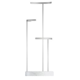 Organizer na biżuterię, kosmetyki TESORA umbra - STAND/TESORA/JEWELRY/WHITE/NICKEL