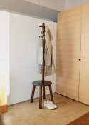 Wieszak stojący PILLAR umbra - COATRACK/PILLAR+STOOL/BLACK+WALNUT