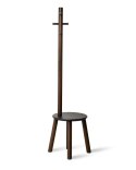 Wieszak stojący PILLAR umbra - COATRACK/PILLAR+STOOL/BLACK+WALNUT