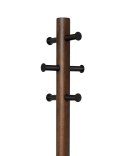 Wieszak stojący PILLAR umbra - COATRACK/PILLAR+STOOL/BLACK+WALNUT