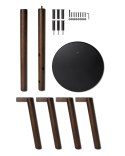 Wieszak stojący PILLAR umbra - COATRACK/PILLAR+STOOL/BLACK+WALNUT