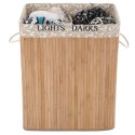 Kosz na pranie ERGO hakano - CLOTHESBASKET/BAMBOO/GRAIN/52X32X63CM