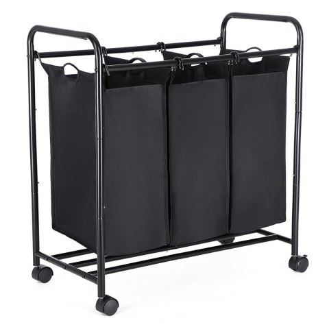 Kosz na pranie ERGO hakano - LAUNDRYCART/BLACK/3BAGS