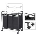 Kosz na pranie ERGO hakano - LAUNDRYCART/BLACK/3BAGS