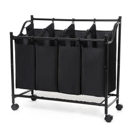 Kosz na pranie ERGO hakano - LAUNDRYCART/BLACK/4BAGS