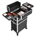 Organizer na biżuterię, kosmetyki ERGO hakano - LEATHERSUITCASE/BLACK/34,8X25X80CM