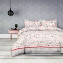 Pościel SNUGGY kolor kremowy drukowany motyw świąteczny 200x220+80x80*2 ameliahome - BEDLIN/AH/SNUGGY/LAPPI/200x220+80x80*2