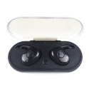 FREESTYLE BLUETOOTH V5.0 EARPHONES SPORT TWS + CHARGING STATION SŁUCHAWKI SPORTOWE ZE STACJĄ ŁADUJĄCĄ BLACK [45143]