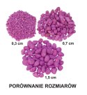 Żwirek do akwarium Happet fluor fiolet 0.7cm 0.5kg